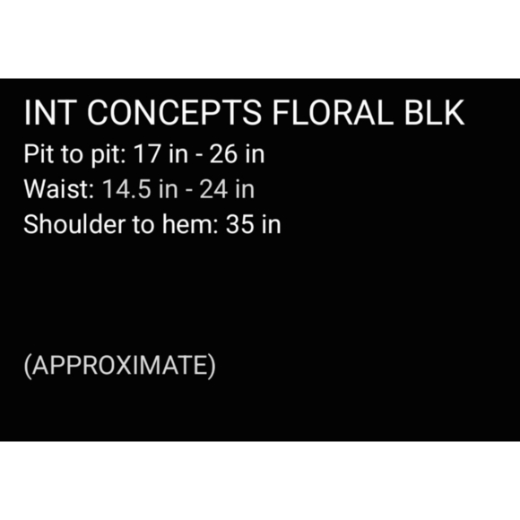 INC International Concepts Black Purple Turquoise Floral Dress, Fairycore, M - Picture 10 of 10